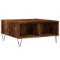 vidaXL Tavolino da Salotto Rovere Fumo 60x60x30cm in Legno Multistrato