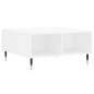 vidaXL Tavolino da Salotto Bianco Lucido 60x60x30 cm Legno Multistrato