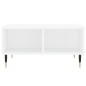 vidaXL Tavolino da Salotto Bianco Lucido 60x60x30 cm Legno Multistrato