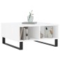 vidaXL Tavolino da Salotto Bianco Lucido 60x60x30 cm Legno Multistrato