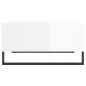 vidaXL Tavolino da Salotto Bianco Lucido 60x60x30 cm Legno Multistrato