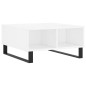 vidaXL Tavolino da Salotto Bianco Lucido 60x60x30 cm Legno Multistrato