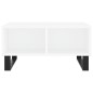 vidaXL Tavolino da Salotto Bianco 60x60x30 cm in Legno Multistrato