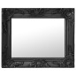 Specchio da Parete Stile Barocco 50x40 cm Nero Specchio da Parete Stile Barocco 50x40 cm Nero