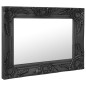 Specchio da Parete Stile Barocco 50x40 cm Nero Specchio da Parete Stile Barocco 50x40 cm Nero