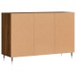 vidaXL Credenza Rovere Marrone 103,5x35x70 cm in Legno Multistrato vidaXL Credenza Rovere Marrone 103,5x35x70 cm in Legno Multistrato