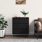vidaXL Credenza Nero 60x35x70 cm in Legno Multistrato vidaXL Credenza Nero 60x35x70 cm in Legno Multistrato