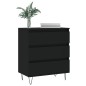 vidaXL Credenza Nero 60x35x70 cm in Legno Multistrato vidaXL Credenza Nero 60x35x70 cm in Legno Multistrato