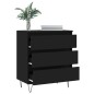 vidaXL Credenza Nero 60x35x70 cm in Legno Multistrato vidaXL Credenza Nero 60x35x70 cm in Legno Multistrato