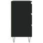 vidaXL Credenza Nero 60x35x70 cm in Legno Multistrato vidaXL Credenza Nero 60x35x70 cm in Legno Multistrato