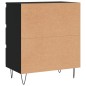 vidaXL Credenza Nero 60x35x70 cm in Legno Multistrato vidaXL Credenza Nero 60x35x70 cm in Legno Multistrato