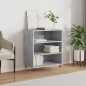 vidaXL Credenza Grigio Cemento 57x35x70 cm in Legno Multistrato vidaXL Credenza Grigio Cemento 57x35x70 cm in Legno Multistrato