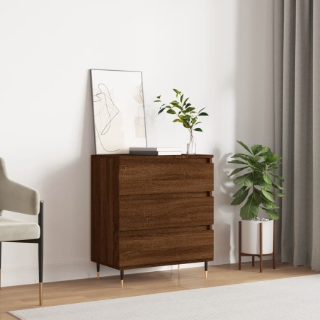 vidaXL Credenza Rovere Marrone 60x35x70 cm in Legno Multistrato