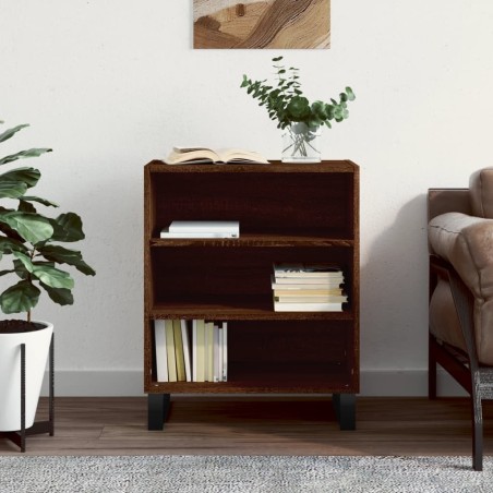 vidaXL Credenza Rovere Marrone 57x35x70 cm in Legno Multistrato