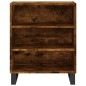 vidaXL Credenza Rovere Fumo 57x35x70 cm in Legno Multistrato vidaXL Credenza Rovere Fumo 57x35x70 cm in Legno Multistrato