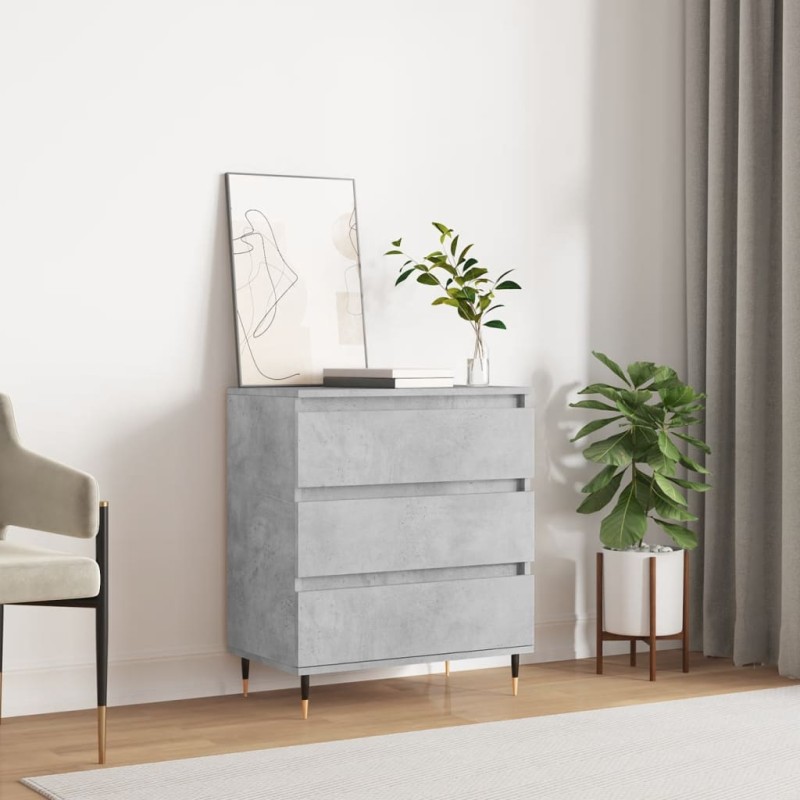 vidaXL Credenza Grigio Cemento 60x35x70 cm in Legno Multistrato vidaXL Credenza Grigio Cemento 60x35x70 cm in Legno Multistrato