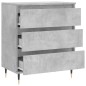 vidaXL Credenza Grigio Cemento 60x35x70 cm in Legno Multistrato vidaXL Credenza Grigio Cemento 60x35x70 cm in Legno Multistrato