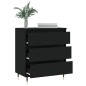 vidaXL Credenza Nero 60x35x70 cm in Legno Multistrato vidaXL Credenza Nero 60x35x70 cm in Legno Multistrato