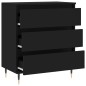 vidaXL Credenza Nero 60x35x70 cm in Legno Multistrato vidaXL Credenza Nero 60x35x70 cm in Legno Multistrato