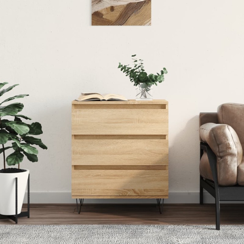 vidaXL Credenza Rovere Sonoma 60x35x70 cm in Legno Multistrato vidaXL Credenza Rovere Sonoma 60x35x70 cm in Legno Multistrato
