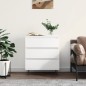 vidaXL Credenza Bianca 60x35x70 cm in Legno Multistrato vidaXL Credenza Bianca 60x35x70 cm in Legno Multistrato