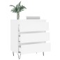 vidaXL Credenza Bianca 60x35x70 cm in Legno Multistrato vidaXL Credenza Bianca 60x35x70 cm in Legno Multistrato