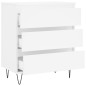 vidaXL Credenza Bianca 60x35x70 cm in Legno Multistrato vidaXL Credenza Bianca 60x35x70 cm in Legno Multistrato