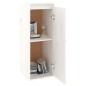 Pensili 2 pz Bianchi 30x30x80 cm in Legno Massello di Pino Pensili 2 pz Bianchi 30x30x80 cm in Legno Massello di Pino