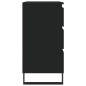 vidaXL Credenza Nero 60x35x70 cm in Legno Multistrato vidaXL Credenza Nero 60x35x70 cm in Legno Multistrato