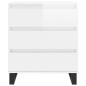 vidaXL Credenza Bianco Lucido 60x35x70 cm in Legno Multistrato vidaXL Credenza Bianco Lucido 60x35x70 cm in Legno Multistrato