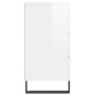 vidaXL Credenza Bianco Lucido 60x35x70 cm in Legno Multistrato vidaXL Credenza Bianco Lucido 60x35x70 cm in Legno Multistrato