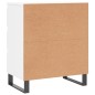 vidaXL Credenza Bianco Lucido 60x35x70 cm in Legno Multistrato vidaXL Credenza Bianco Lucido 60x35x70 cm in Legno Multistrato