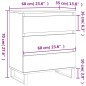 vidaXL Credenza Bianco Lucido 60x35x70 cm in Legno Multistrato vidaXL Credenza Bianco Lucido 60x35x70 cm in Legno Multistrato