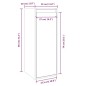 Pensili 2 pz Bianchi 30x30x80 cm in Legno Massello di Pino Pensili 2 pz Bianchi 30x30x80 cm in Legno Massello di Pino
