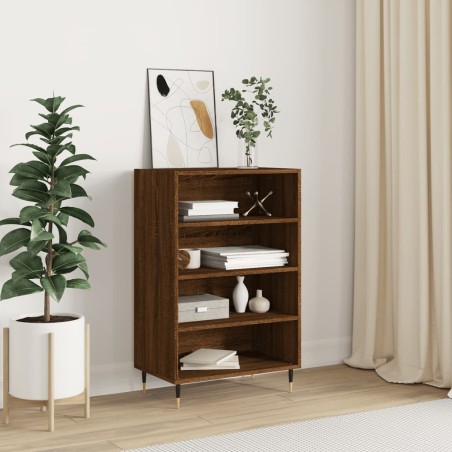 vidaXL Credenza Rovere Marrone 57x35x90 cm in Legno Multistrato