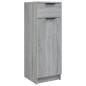 Armadietto Bagno Grigio Sonoma 32x34x90 cm in Legno Multistrato Armadietto Bagno Grigio Sonoma 32x34x90 cm in Legno Multistrato