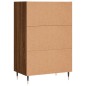vidaXL Credenza Rovere Marrone 57x35x90 cm in Legno Multistrato vidaXL Credenza Rovere Marrone 57x35x90 cm in Legno Multistrato