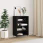 vidaXL Credenza Nera 57x35x90 cm in Legno Multistrato vidaXL Credenza Nera 57x35x90 cm in Legno Multistrato