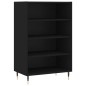 vidaXL Credenza Nera 57x35x90 cm in Legno Multistrato vidaXL Credenza Nera 57x35x90 cm in Legno Multistrato