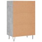 vidaXL Credenza Grigio Cemento 57x35x90 cm in Legno Multistrato vidaXL Credenza Grigio Cemento 57x35x90 cm in Legno Multistrato