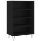 vidaXL Credenza Nera 57x35x90 cm in Legno Multistrato