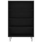 vidaXL Credenza Nera 57x35x90 cm in Legno Multistrato