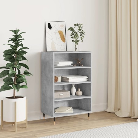 vidaXL Credenza Grigio Cemento 57x35x90 cm in Legno Multistrato