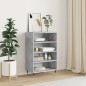 vidaXL Credenza Grigio Cemento 57x35x90 cm in Legno Multistrato vidaXL Credenza Grigio Cemento 57x35x90 cm in Legno Multistrato
