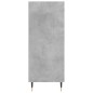 vidaXL Credenza Grigio Cemento 57x35x90 cm in Legno Multistrato vidaXL Credenza Grigio Cemento 57x35x90 cm in Legno Multistrato