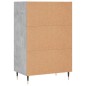 vidaXL Credenza Grigio Cemento 57x35x90 cm in Legno Multistrato vidaXL Credenza Grigio Cemento 57x35x90 cm in Legno Multistrato