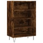 vidaXL Credenza Rovere Fumo 57x35x90 cm in Legno Multistrato vidaXL Credenza Rovere Fumo 57x35x90 cm in Legno Multistrato