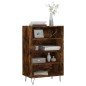 vidaXL Credenza Rovere Fumo 57x35x90 cm in Legno Multistrato vidaXL Credenza Rovere Fumo 57x35x90 cm in Legno Multistrato