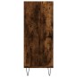 vidaXL Credenza Rovere Fumo 57x35x90 cm in Legno Multistrato vidaXL Credenza Rovere Fumo 57x35x90 cm in Legno Multistrato