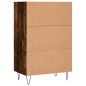 vidaXL Credenza Rovere Fumo 57x35x90 cm in Legno Multistrato vidaXL Credenza Rovere Fumo 57x35x90 cm in Legno Multistrato